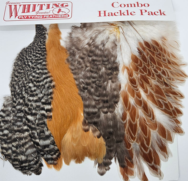 Whiting Farms - Introductory Soft Hackle Pack - 2 Half Capes/2 Half Saddles (Hen)