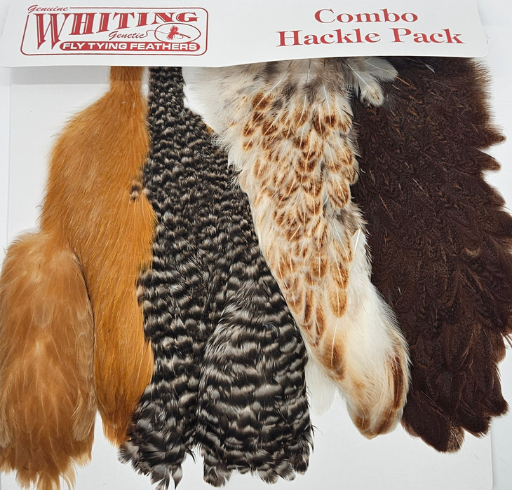 Whiting Farms - Introductory Soft Hackle Pack - 2 Half Capes/2 Half Saddles (Hen)