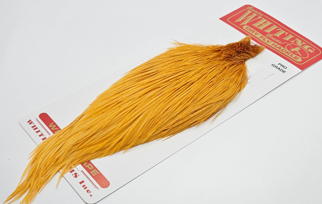 Whiting Farms - Pro Grade Cape - White Dyed Golden Straw