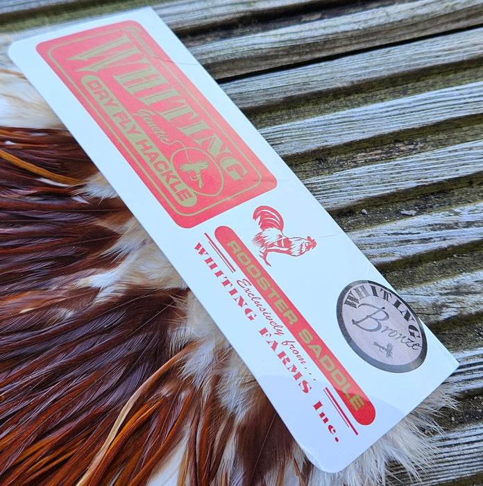 Whiting Farms - Bronze Grade - Dry Fly Rooster Saddle - Medium Ginger