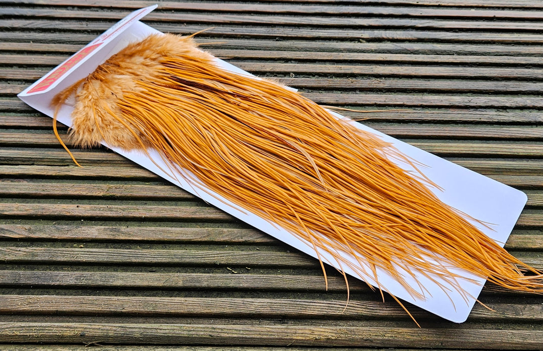 Whiting Farms - Pro Grade Midge Saddle - White Dyed Medium Ginger