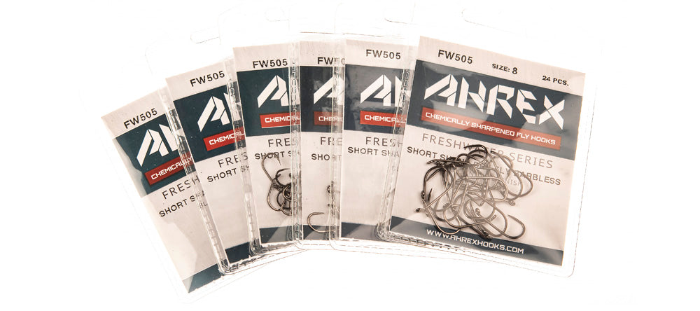 Ahrex Hooks - FW505 – SHORT SHANK DRY BARBLESS