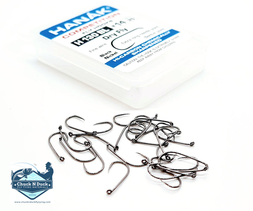 Hanak Competition H130 BL Dry Fly Hooks — Chuck N Duck Fly Tying