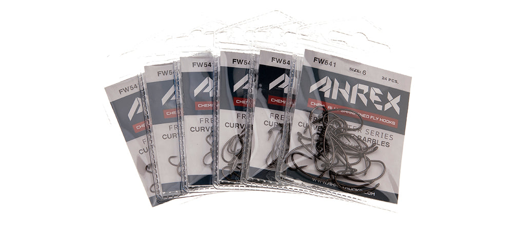 Ahrex Hooks - FW541 – CURVED NYMPH – BARBLESS