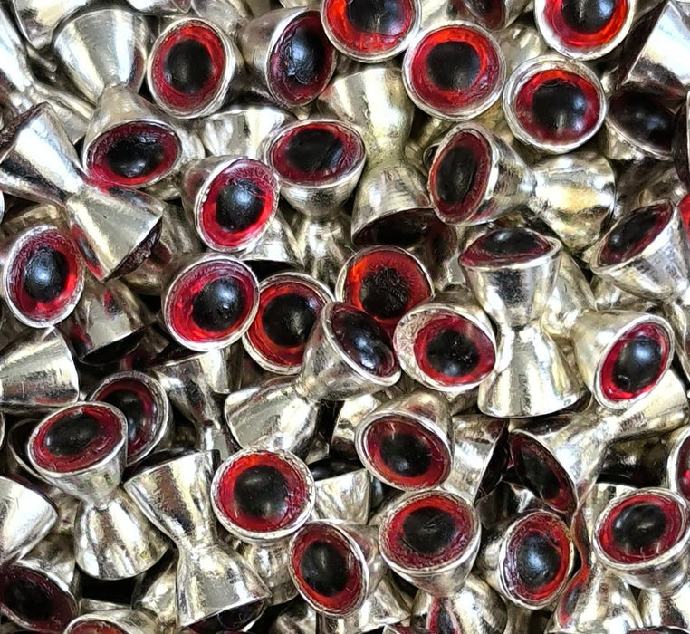 Turrall Hour Glass Bead Eyes Silver/Red