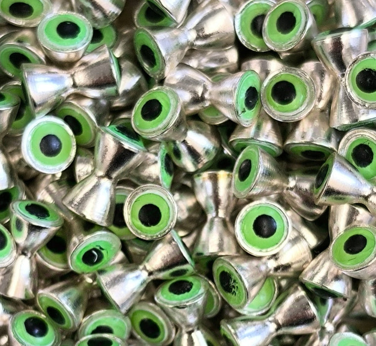 Turrall Hour Glass Bead Eyes Silver/Green