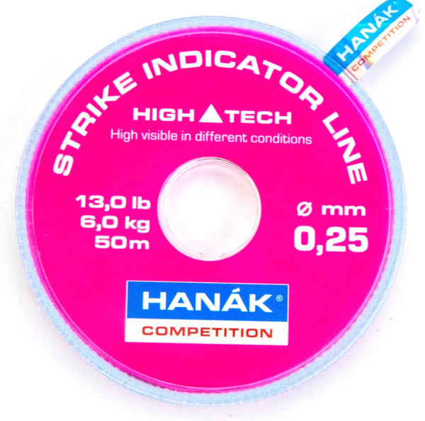 Hanak Competition Strike Indicator Line 50m Hot Fluo Pink