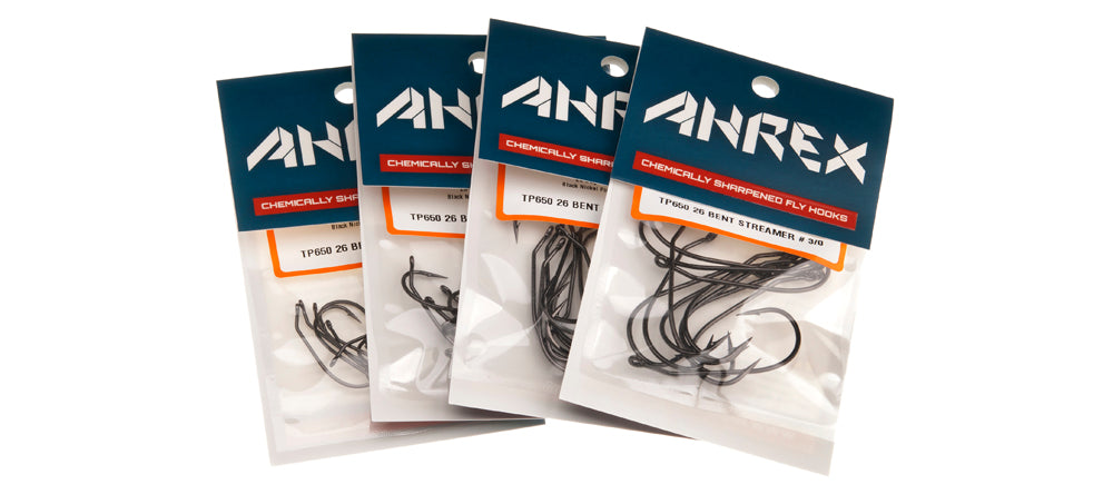 Ahrex Hooks - TP650 – 26 DEGREE BENT STREAMER - BARBED