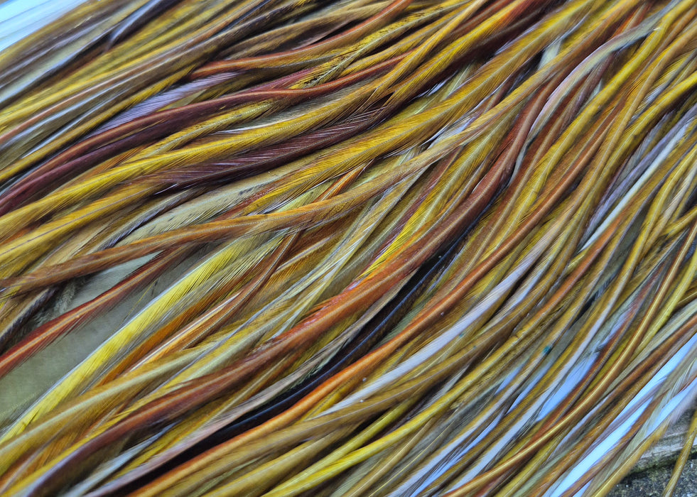 Whiting Farms - Commercial Grade Dry Fly Saddle - White Dyed Dark Olive