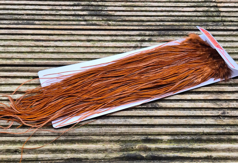 Whiting Farms - Commercial Grade Dry Fly Saddle - White Dyed Brown