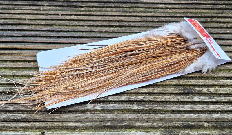 Whiting Farms - Commercial Grade Dry Fly Saddle - Barred Medium Ginger