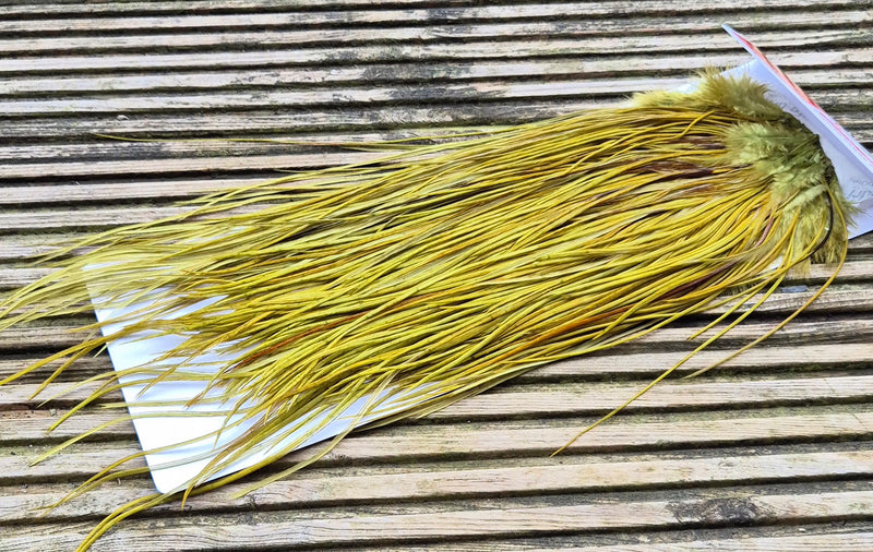 Whiting Farms - Pro Grade Midge Saddle - White Dyed Olive