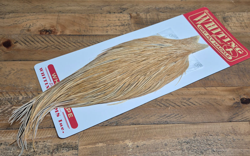 Whiting Farms - Commercial Grade Dry Fly Rooster Cape - Light Ginger