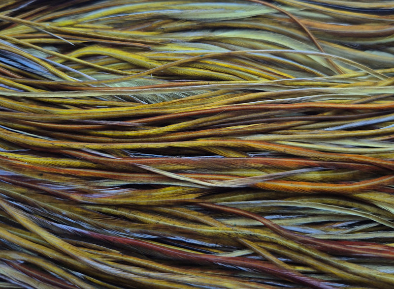 Whiting Farms - Commercial Grade Dry Fly Saddle - White Dyed Dark Olive