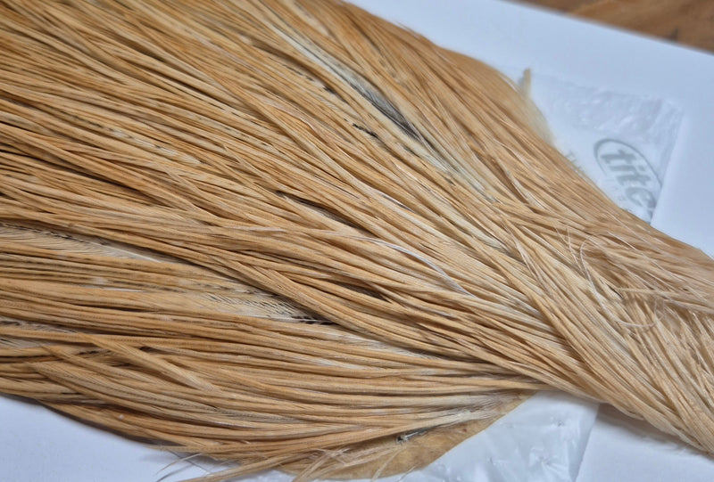 Whiting Farms - Commercial Grade Dry Fly Rooster Cape - Light Ginger