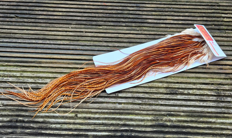 Whiting Farms - Commercial Grade Dry Fly Saddle - Barred Dark Ginger