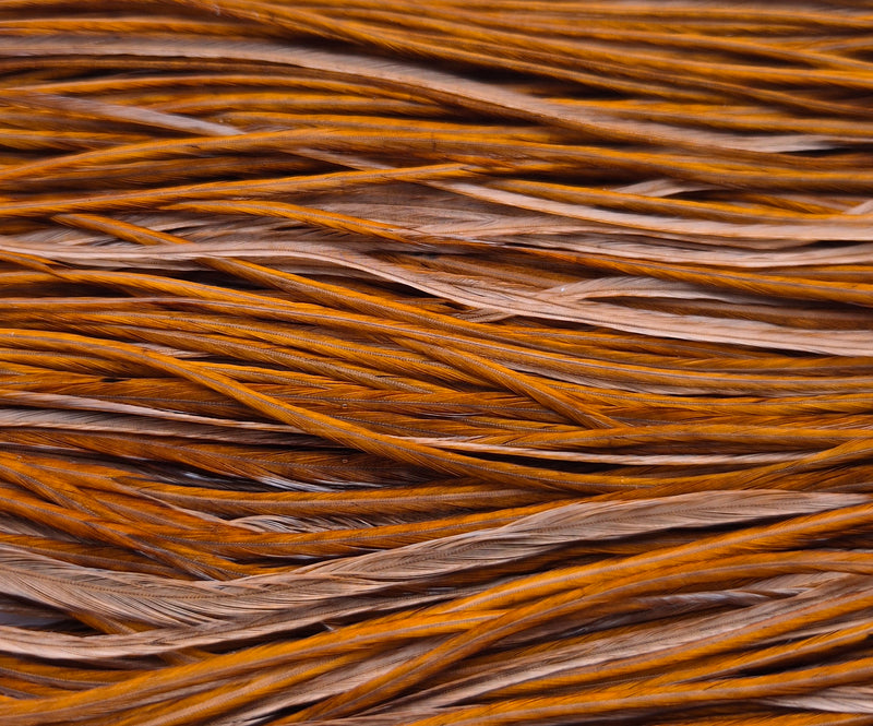 Whiting Farms - Commercial Grade Dry Fly Saddle - White Dyed Brown