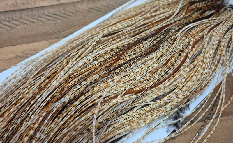 Whiting Farms - Pro Grade Midge Saddle - Barred Medium Ginger