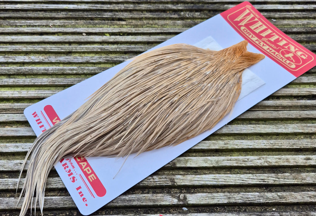 Whiting Farms - Commercial Grade Dry Fly Rooster Cape - Natural Dun