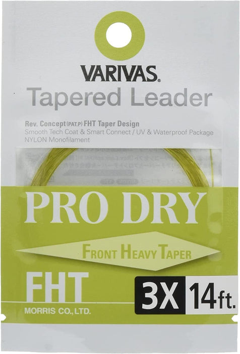 Varivas PRO-Dry Tapered Leader 14 ft