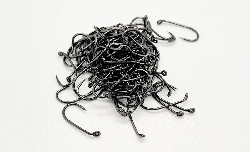Black Nickel Wet Fly Hooks Barbless