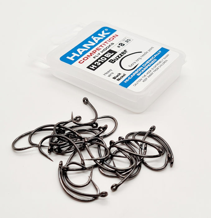 Hanak H490BL Jig Superb Trophy Hooks – Czech Nymph Fly Tying Hooks, Size 8-16, 25 Per Pack