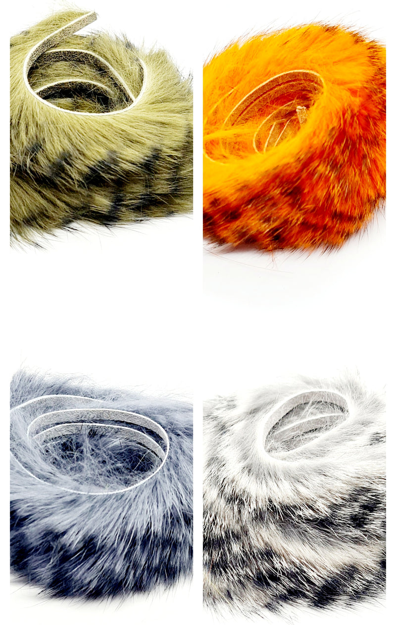 Rabbit Zonker Strips Black Barred